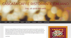 Desktop Screenshot of cascata-caffe.com